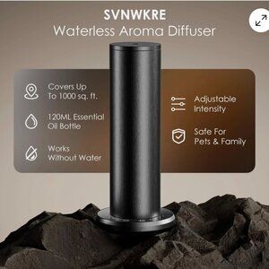 New SVNWKER Essential Oil Diffuser, Aromatherapy Diffusers Scent Diffusers Black